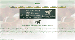 Desktop Screenshot of laurelridgefarmsboardingstables.com